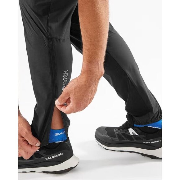 SALOMON Men's Bonatti Trail Pant Size L In Deep Black - Picture 3 of 13